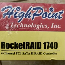 5cc HIGHPOINT RocketRAID 1740 4-Channel PCI SATA II RAID Controller  - Brand NEW picture