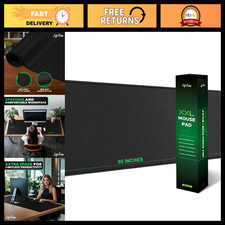 Extra Large Desk Mat 55x23 Inch, 5mm Thick Gaming Mouse Pad, Non-Slip, Waterproo picture