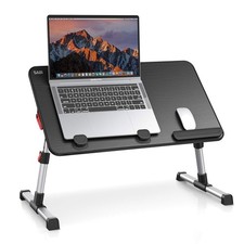 SAIJI Adjustable Laptop Stand Portable Lap Desk Black picture