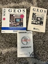 Commodore 64 / 128 -  GEOS 1.3 and GEOS 2.0 Manuals + GEOS 2.0 Box cover picture