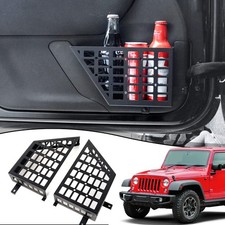 Front Door Storage Pockets Door Side Insert Box for 2007-2018 Jeep Wrangler JKU picture