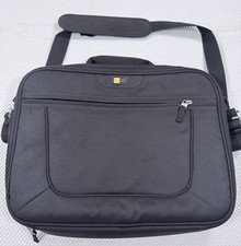 Case Logic Black Laptop Briefcase Messenger Bag Shoulder Carry 15.6” Padded picture