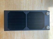XSPC AX240 240mm Radiator fits 2-4x120mm fans 128x40x286mm (WxDxH) Copper/Brass picture