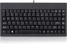 Adesso AKB-110B Mini Keyboard - Compact 87-Key Membrane Keyboard with LED Indica picture