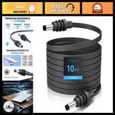 10FT Ultra Thin DC Power Cable, Weatherproof 18AWG Passthrough Cord for RV, SUV, picture
