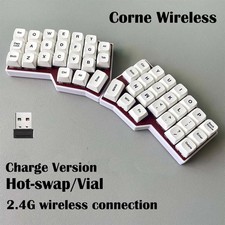 CORNE V4 2.4G Wireless Split Ergonomic Keyboard Hot-Swap VIAL 46-Key MX NEW picture