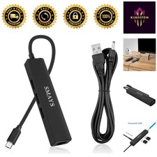 Micro USB Ethernet Hub for onn Android TV - Supports 4K Streaming & Storage picture