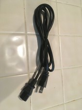 Black 3 Prong AC Universal Replacement Power Cords picture
