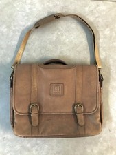 VTG Tech Organizer Laptop Multi Compartment Briefcase Satchel Messenger Leather picture