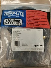 Tripp Lite Null Modem Serial RS232 Cable DB9 Male X Female 6-ft. P454-006   #P27 picture