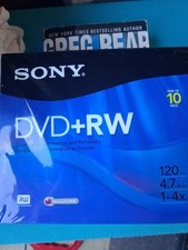 Sony 10 Pack DVD+RW 120 Minutes Sealed 4.7 GB Compact Discs w/ Jewel Cases NEW picture