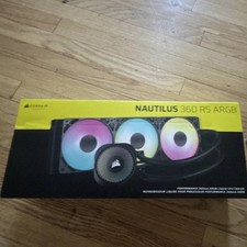 Corsair NAUTILUS 360 RS ARGB 360mm AIO Liquid CPU Cooler Black LGA1700 AM5 picture