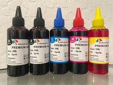 Bulk Universal 5x100ml refill ink for HP Canon Epson Brother Lexmark Dell Print picture
