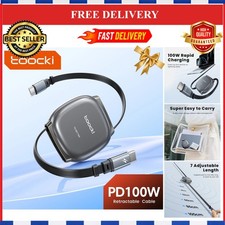 Toocki 100W Retractable USB-C Cable Fast Charging Data Cord 480Mbps picture