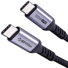 Short USB C to USB C Cable (1.5ft 2 Packs), 3.1 Gen 2 10Gbps 100W 4K USBC Video  picture