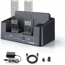 5 in 1 Duplicator M.2 NVMe & SATA SSD Hard Drive Docking Station Offline Cloning picture