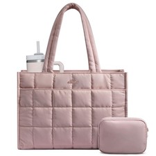 Tote Bag for Women, Puffer Work Handbag 15.6 Inch Laptop Purse for...  picture