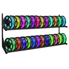 24 Roll Heavy Duty Wall Mount 3D Printer Filament Storage Rack Organizer picture