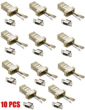 10x PCS DB9 9-Pin Female to RJ45 Female Modular Serial RS232 Adapter Converter picture