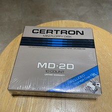 CERTRON MD-2D 5.25” 5 ¼” MINI FLOPPY DISK 10 COUNT Brand NEW Sealed picture