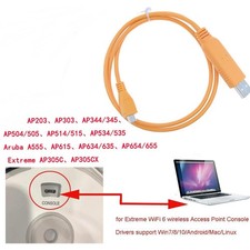 USB 2.0 Console Adapter Cable for Aruba AP-CBL-SERU AP203 AP303 AP344/345 picture