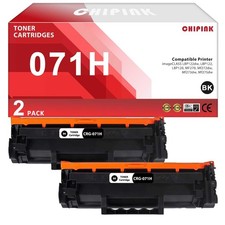 Compatible 071H Toner Cartridge 2 Pack High Capacity Black for Canon Printers picture