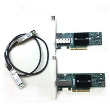 LOT OF 2 MNPA19-XTR 10GB Mellanox ConnectX-2 10Gbe 1m SFP+ Cable Network Card picture