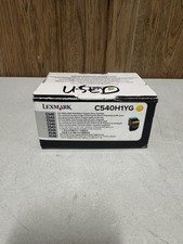 Lexmark C540H1YG Yellow High Yield Toner Cartridge New Open Box Genuine picture