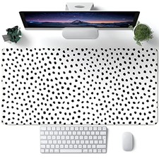 Boho Desk Mat, Polka Dot Large Mouse Pad Desk Pad Boho Desk Accessories for Wome picture
