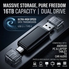 512GB USB Flash Drive High-Speed Storage for Android Phone PC Photo Video Backup picture