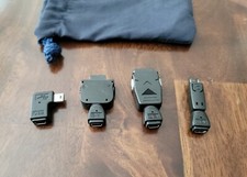 Set of 4 - USB 2.0 Mini-B 5-Pin Adapters (90 deg angle, LG1, SM1, & MOV) picture