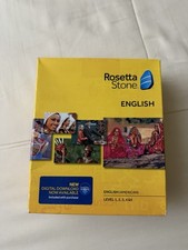 Rosetta Stone English Levels 1-5 Bundle W/ Headset & Registration Card New picture
