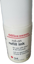 office depot roll-on refill ink red-Brand New-SHIPS N 24 HOUR picture
