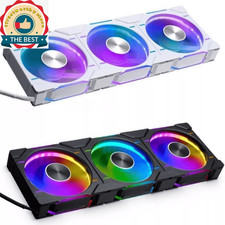 Phanteks D30 Reversed Fan - 3-pack - D30-120 D-RGB 12CM BLACK/White picture