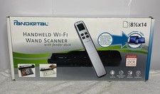 Pandigital Handheld Wi-Fi Wand Scanner S8X1103 w/ Feeder Dock Leopard picture