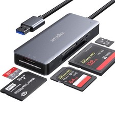 CF Card Reader,USB 3.0 to Compact Flash Memory Card Reader Adapter 5Gbps Read... picture