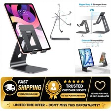 OMOTON T2 Tablet Stand for Desk, Aluminum Holder for iPad & Tablets, Adjustable picture