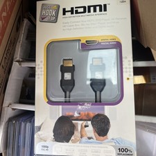 Monster HDMI Cable 6 ft HD Gray Just hook it up 1080p Full HD - New in Box picture