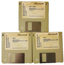 Microsoft MS-DOS 6.22 Plus Enhanced Tools 3.5 Floppy Disk Set Vintage OEM picture