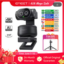 EMEET PIXY 4K PTZ Webcam Dual Camera AI Tracking Sony Sensor Streaming picture