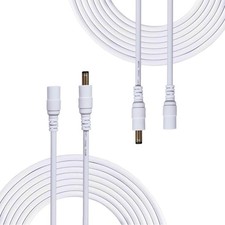 2pcs 2m/6.56Feet DC Extension Cable, 12V DC Power Adapter Plug Extension Cord... picture