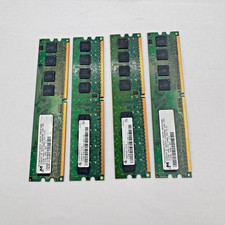 Lot of 4 RAM Sticks 4x512 MB Memory Module 2 GB Total RAM 2x Micron 2x Infineon picture