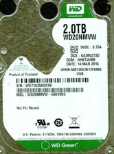 WD20NMVW-59AV3S3,  HHKTJHBB  WESTERN DIGITAL 2TB, USB 3.0  WX71  MAR 2015 picture