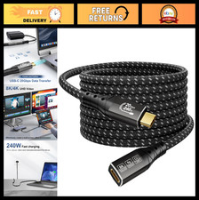 16FT USB C Extension Cable, 20Gbps Data Transfer, 240W Power Delivery, 8K Video, picture