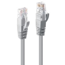 LINDY 10m Cat.6 U/UTP Network Cable, Grey 10m Grey picture