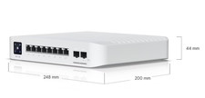 UBIQUITI UniFi USW-Pro-8-PoE| 8-Port Managed Layer 3 Gigabit PoE Switch picture