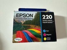 EPSON 220 Black Color Cyan Magenta Yellow Ink Cartridge Genuine Expired 11 2019 picture