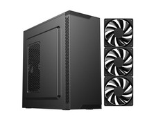 DIYPC  DIY-S05-BK Black USB3.0 Steel  ATX Mid Tower Computer Case, 3 x120mm picture