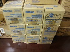 IPL013 - One set of 4 Genuine Konica Minolta TN401K Black Toners Value: $ 650 picture