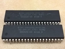 Genuine A3000 Kickstart 2.04 ROMs, Commodore Amiga 3000 390629-03 390630-03 picture